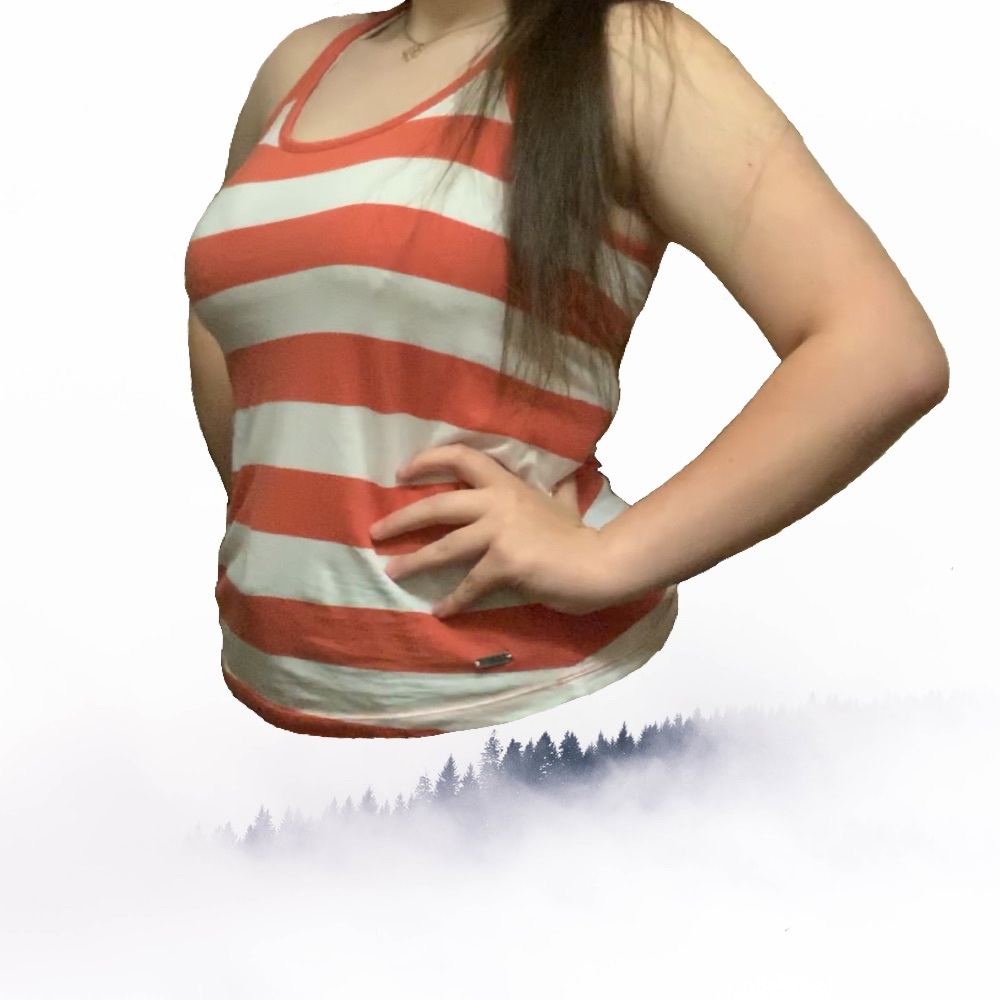 Beach by Exist Red and White Stripped Tank